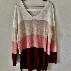 PLUS STRIPED TORRID SWEATER